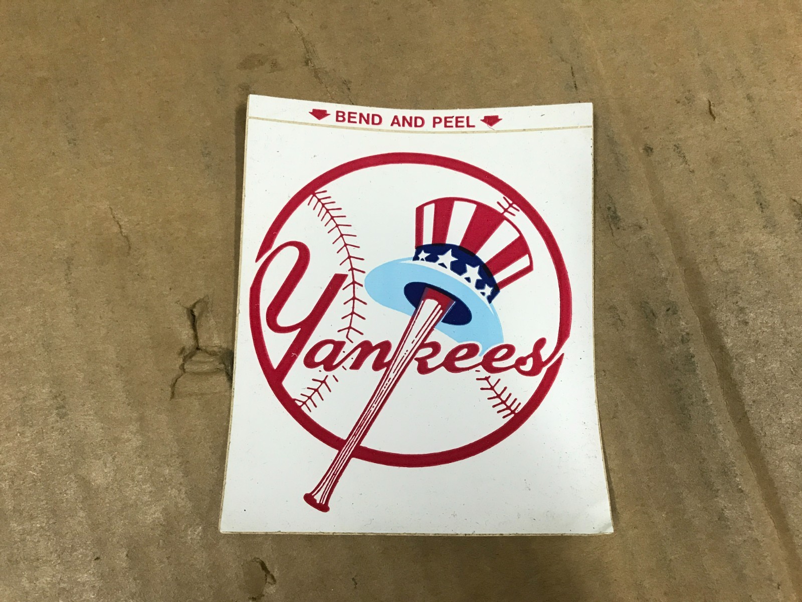 Vintage New York Yankees Sticker – 3.5" In Diameter