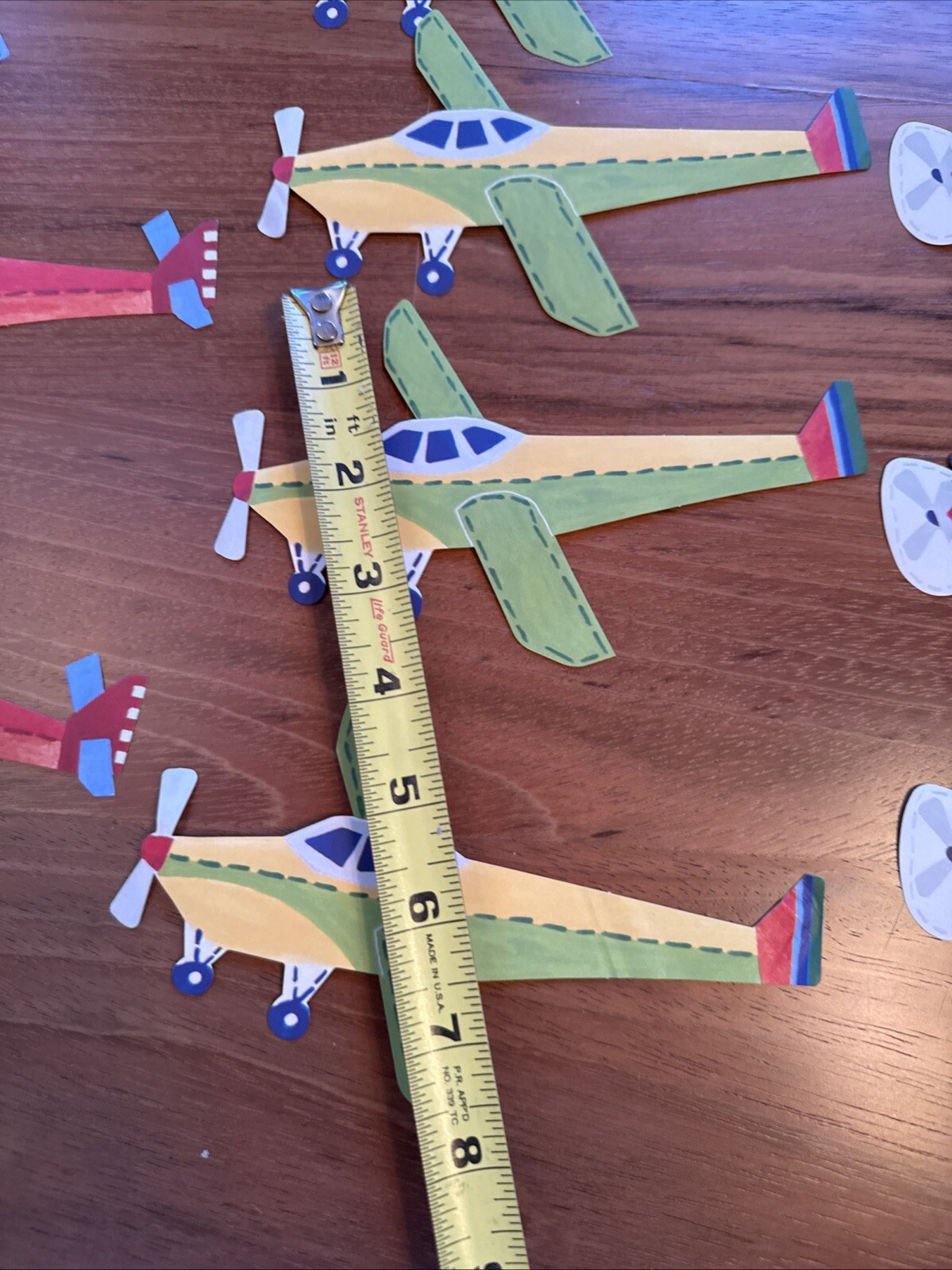 NEW 25 Pottery Barn Kids Vintage Airplane Planes Wallies Wall Cutouts Decals