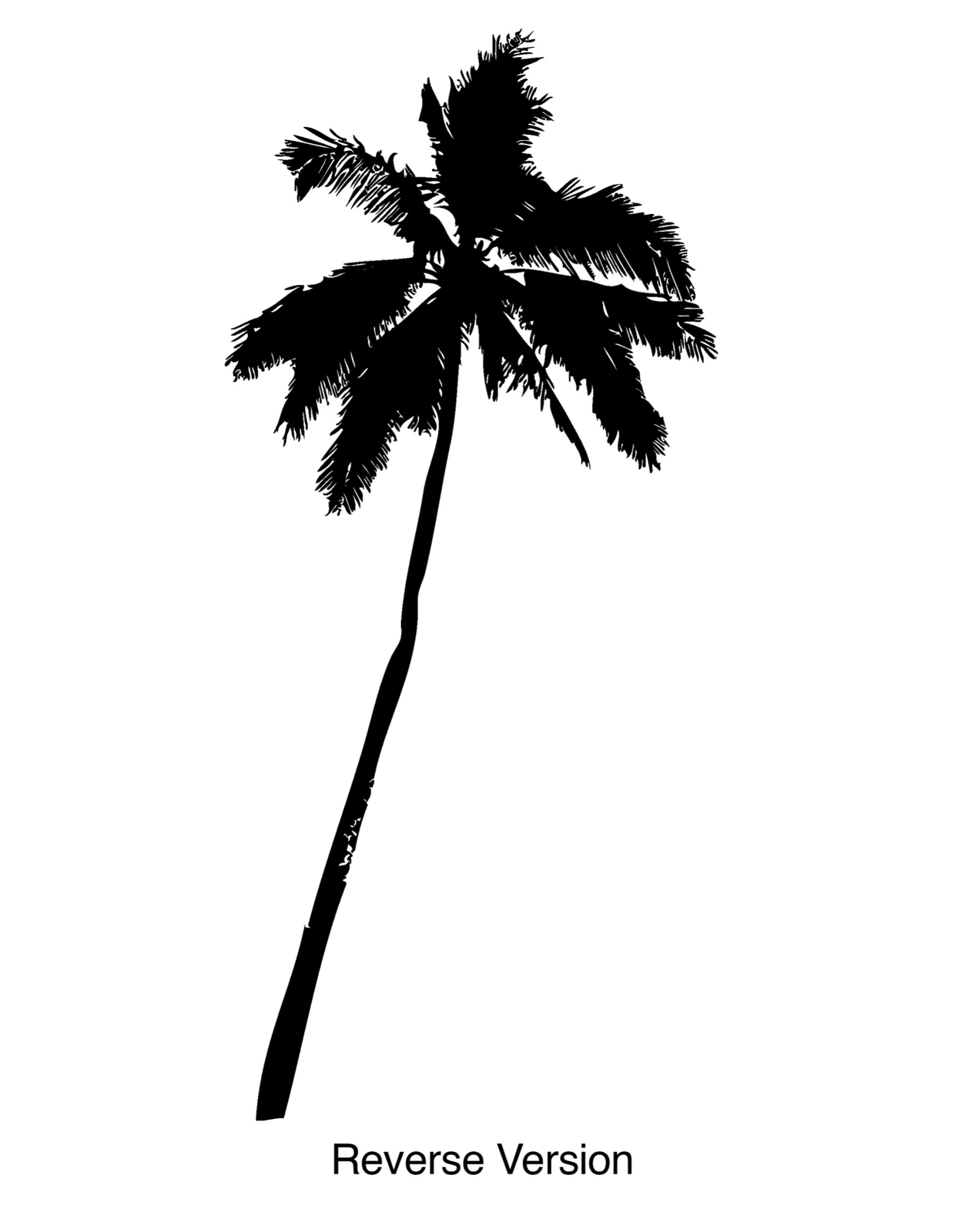 Tropical Palm Tree Vinyl Wall Decal Sticker. #JH238