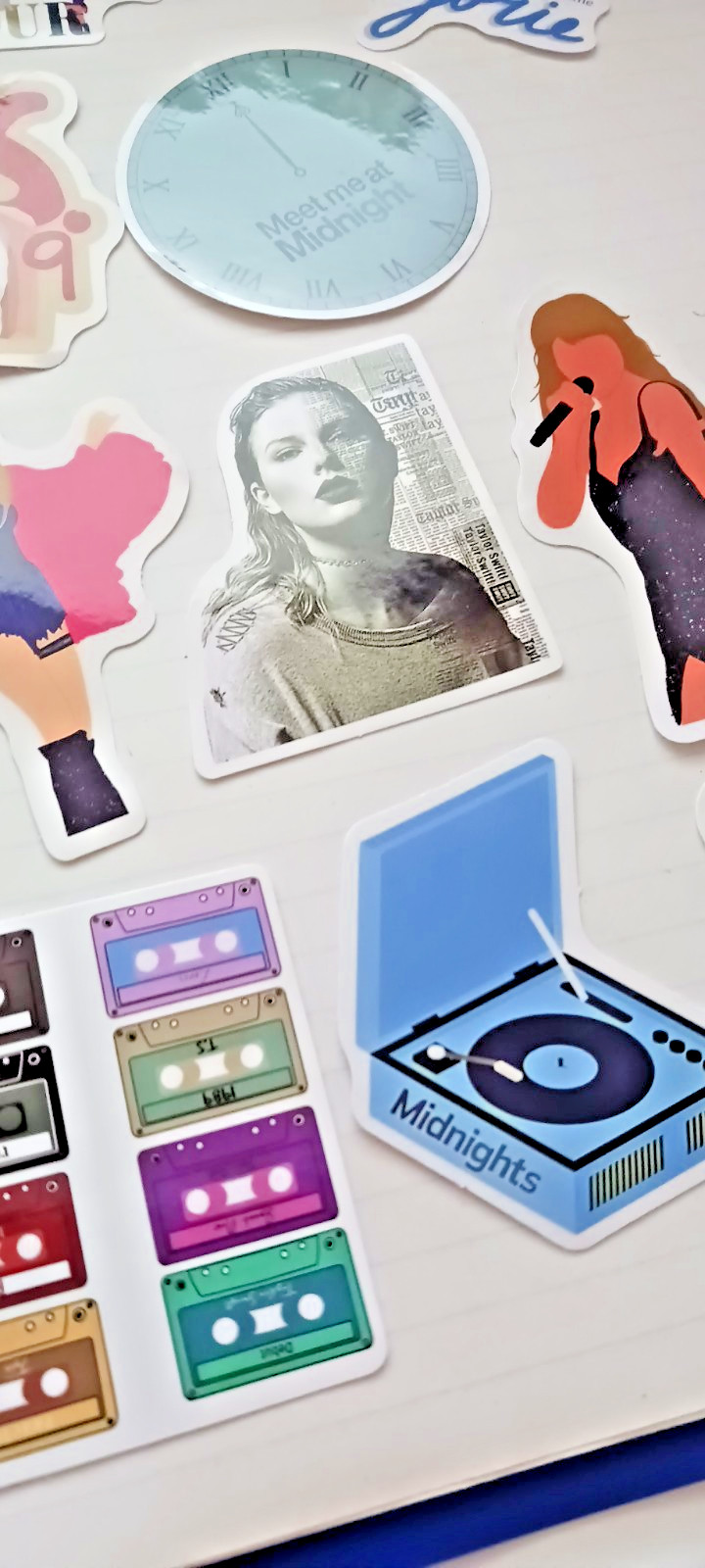 Taylor Swift Stickers 10 pcs. Party Favors , Water Bottle, Decor, Music FAN #1