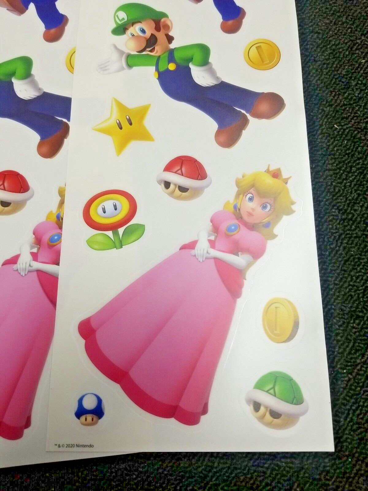 SUPER MARIO, Lot of 3, Wall Decals, 13 Wall Decals Autocollants New 2020 A26
