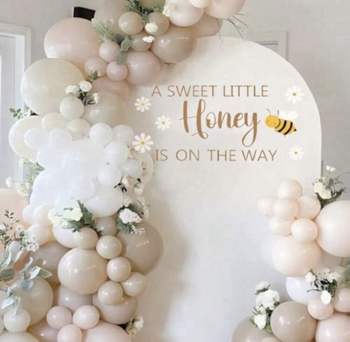 A Little Honey is on The Way Wall Decal,Bee Them Welcome Baby Shower Decor,Ge…