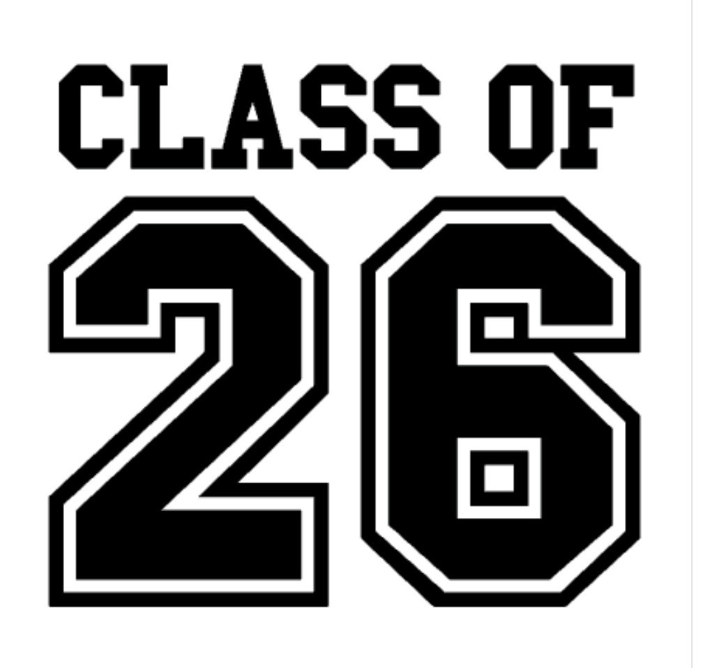 Class Of 2026 Heat Transfer Vinyl Iron On Image DIY Shirts Fabrics