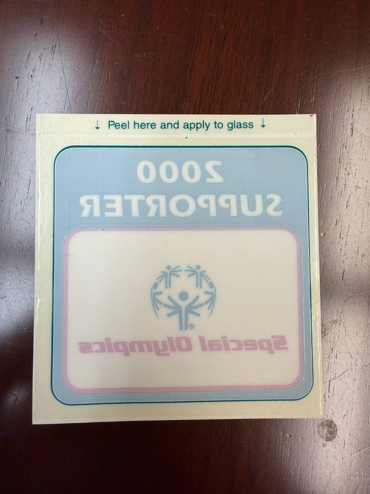 Special Olympics sticker 2000 Supporter 3"