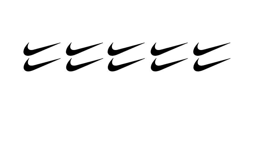 Set of 10 Nike Swoosh Di-Cut Decal sticker iPhone Decal Choose Color Size Helmet