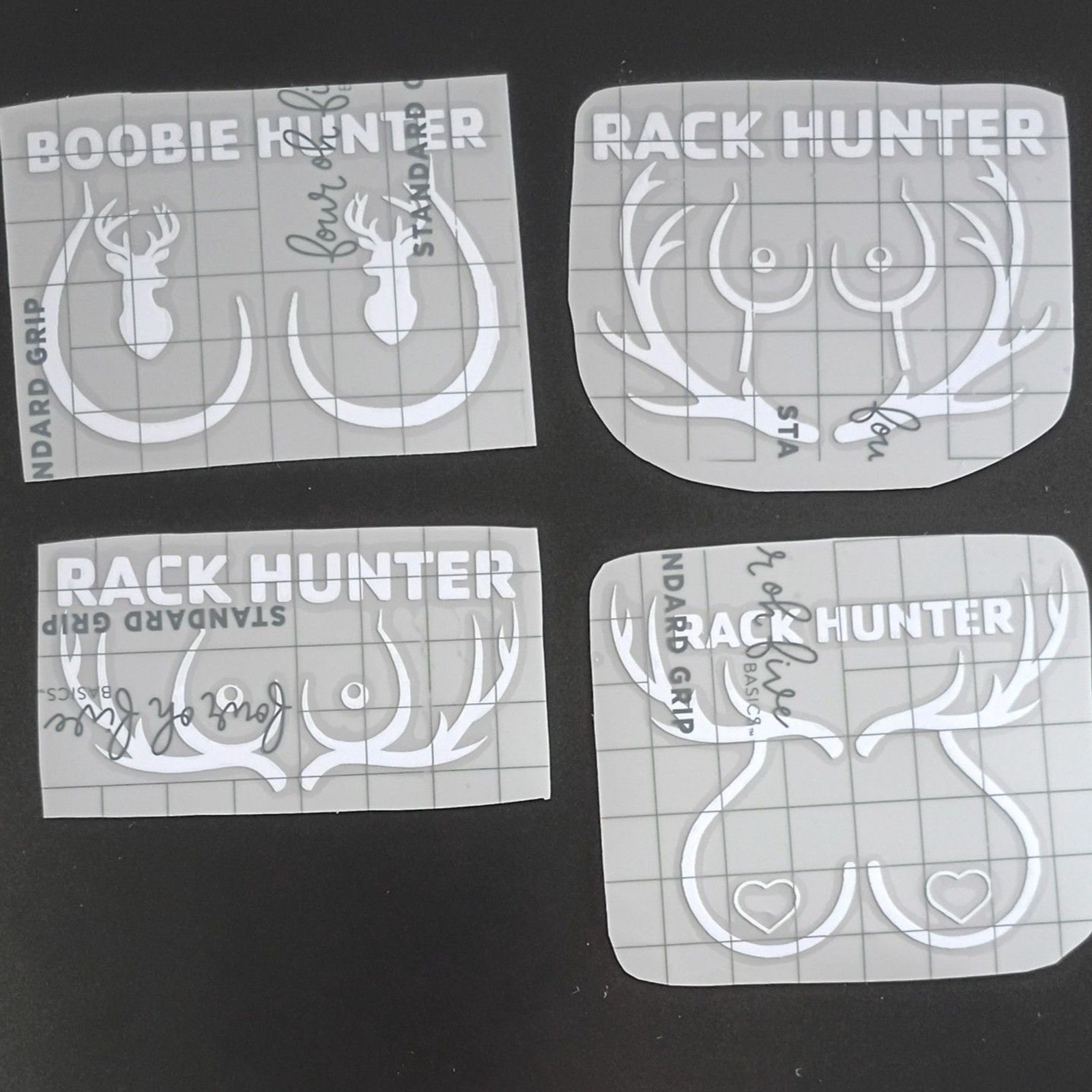 Rack Hunter Decals Hunting Adult Humor Stickers Toolbox Decal Cup Decal Computer