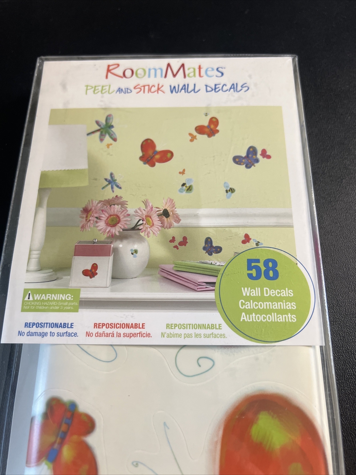 Room Mates Peel and Stick Wall Decals Butterflies Dragonflies & Insects