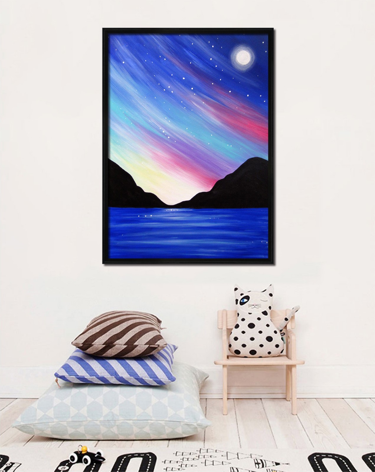 3D Starry Sky River 65 Fake Framed Poster Home Decor Print Painting Unique Art