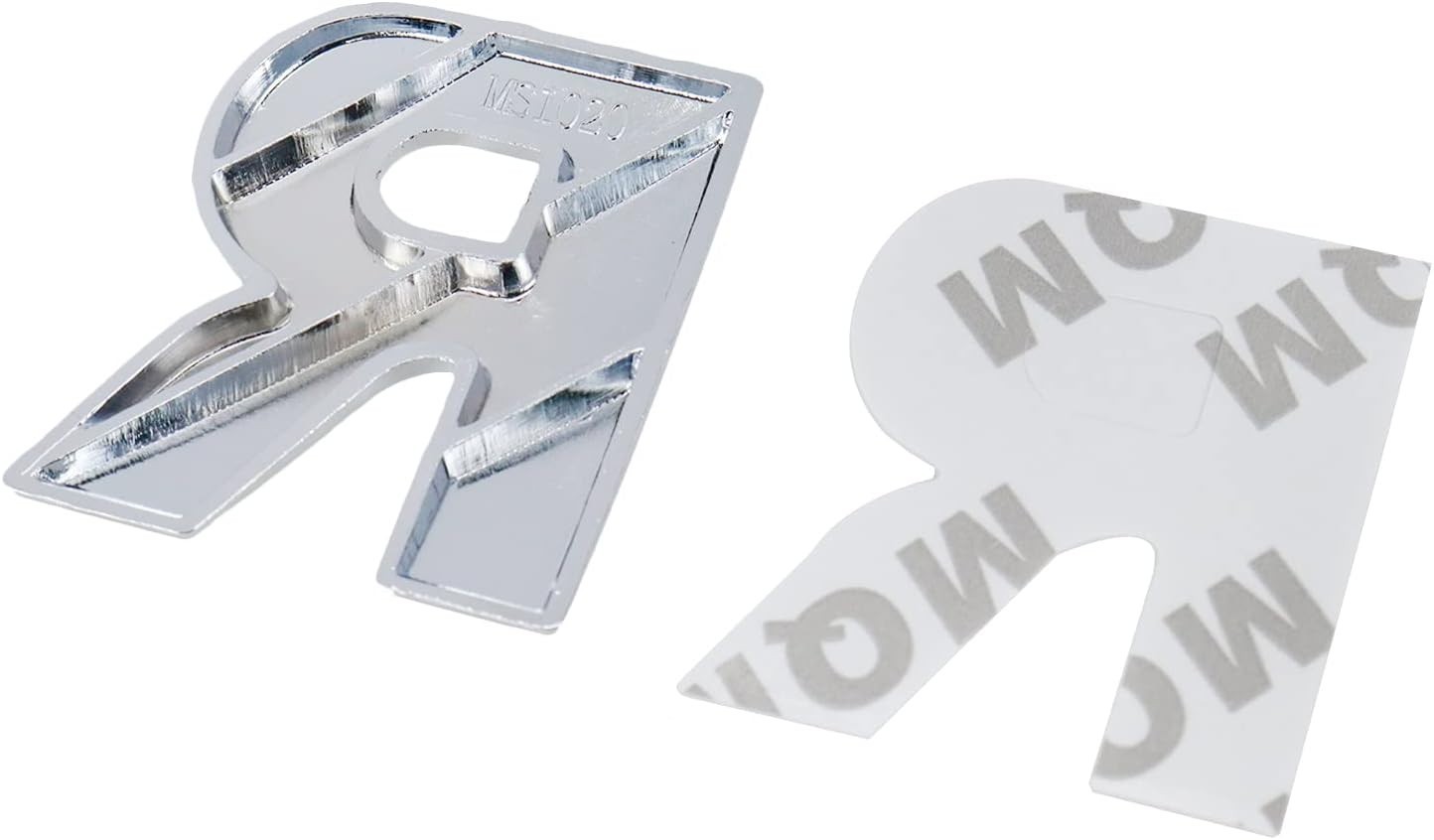 Chrome 3D O Car Emblem Badge – Zinc Alloy, Universal Fit