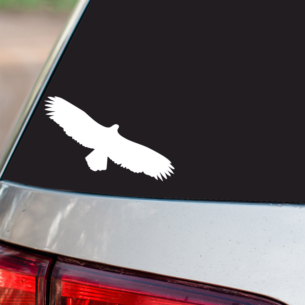 Flying Eagle Sticker Patriotic Eagle all chrome and regular vinyl colors