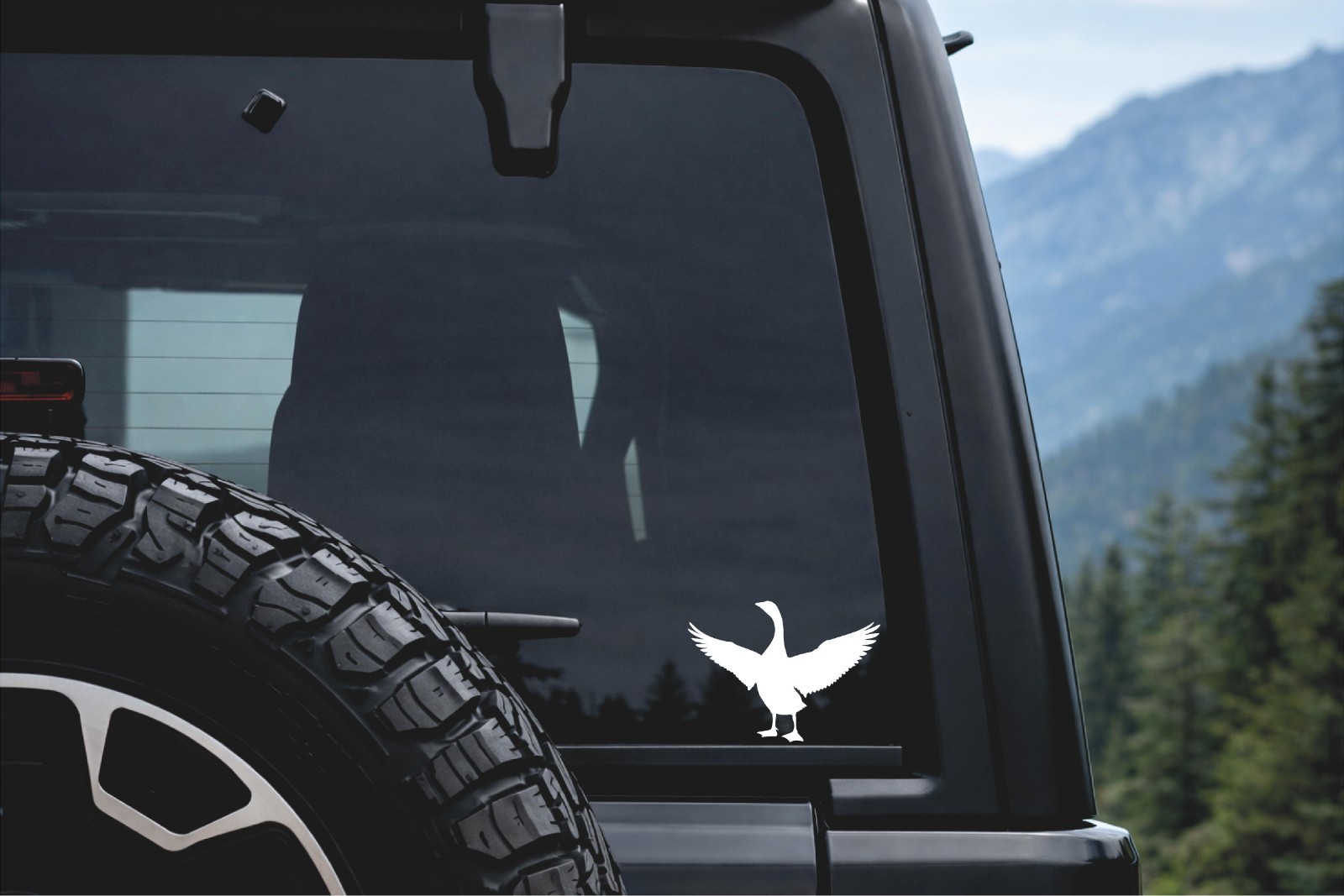 Goose Wings Open Wildlife Bird Vinyl Decal Window Wilf birds life Laptop Sticker