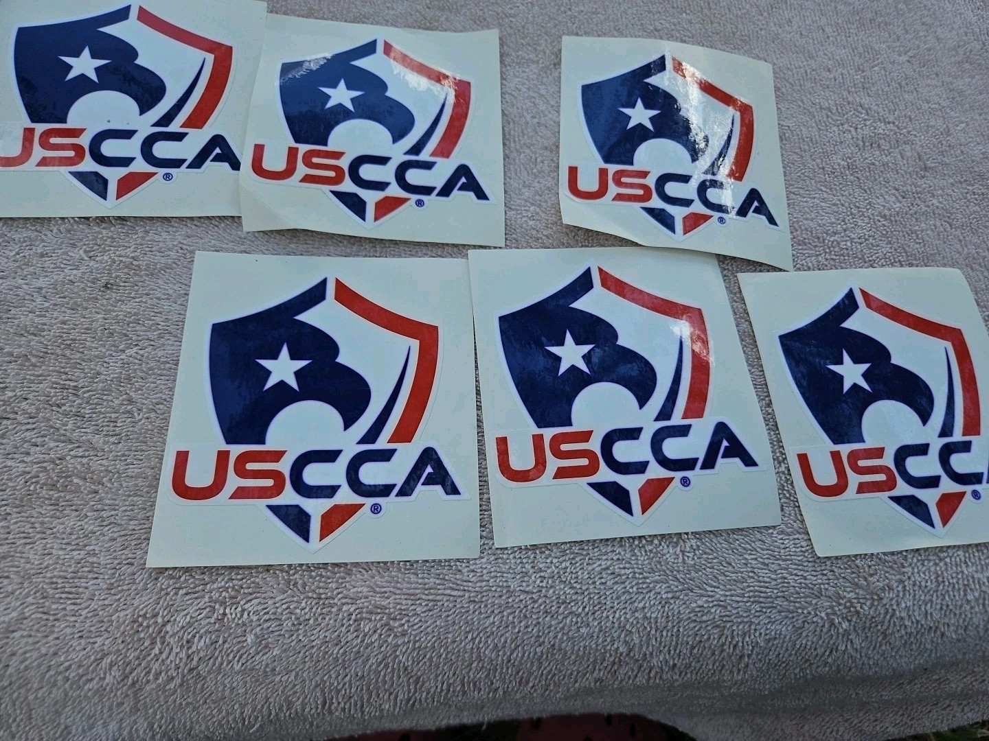 6 USCCA United States Concealed Carry Association Sticker / Decal. Red White Blu