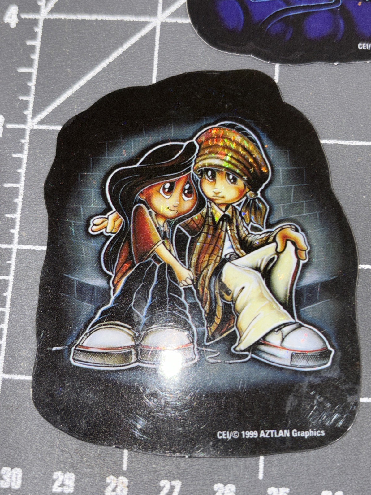 Vintage Aztlan Graphics Shiny Vending Stickers 1999 Mija