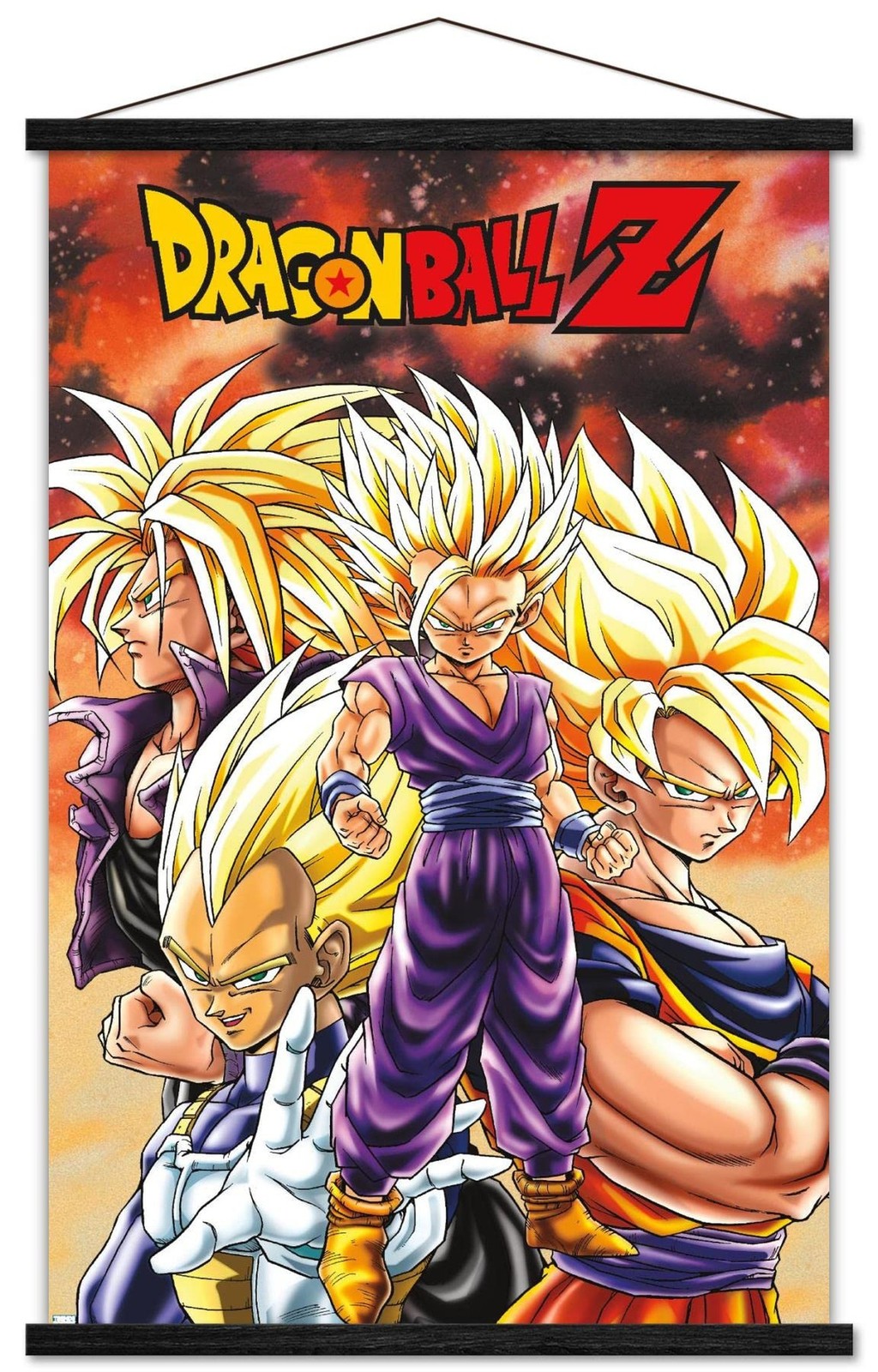 Trends International Dragon Ball Z – Saiyans Wall Poster, 22.375" x 34", Prem…