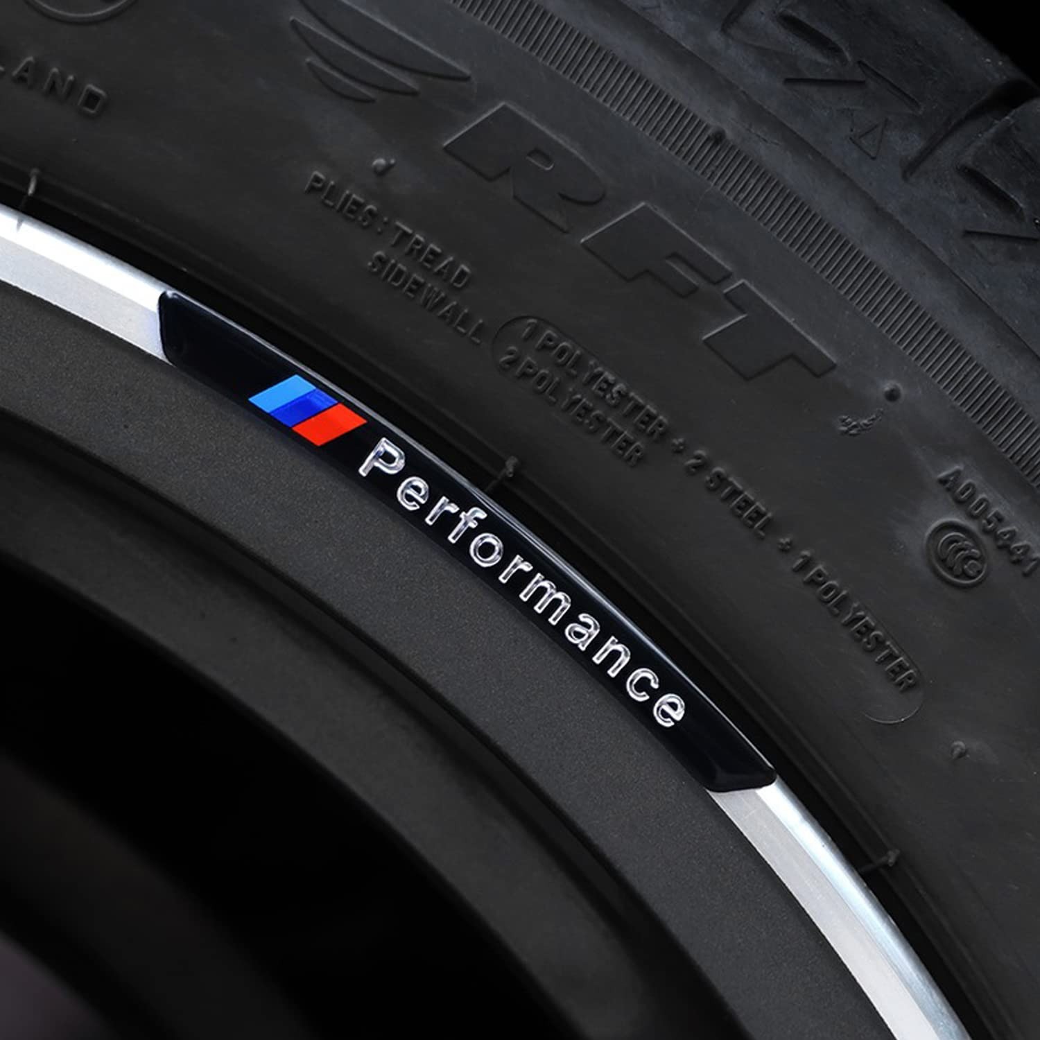 Wheel Stickers Compatible with 1 2 3 4 5 6 7 Series x1 x2 x3 x4 x5 x6 x7 (Bla…