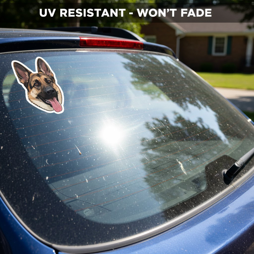 Custom Pet Photo Sticker Dog Cat Decal Waterproof Vinyl Proof Before Print