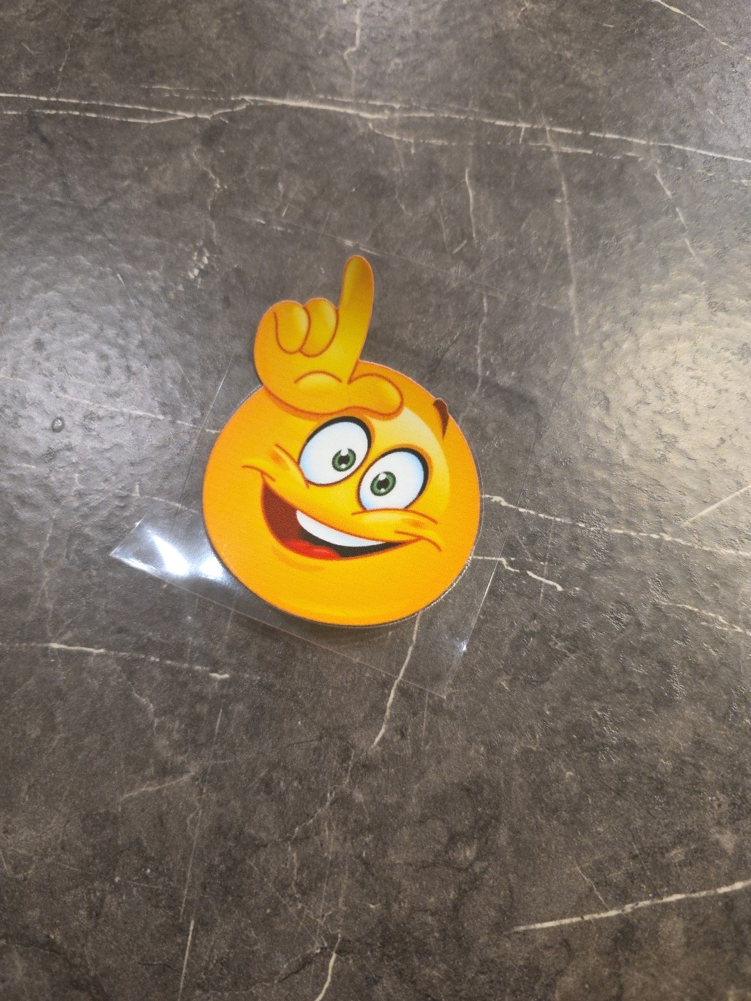 Smiley Face Loser Emoji UV DTF Decal Sticker for Hard Surfaces Full Color USA