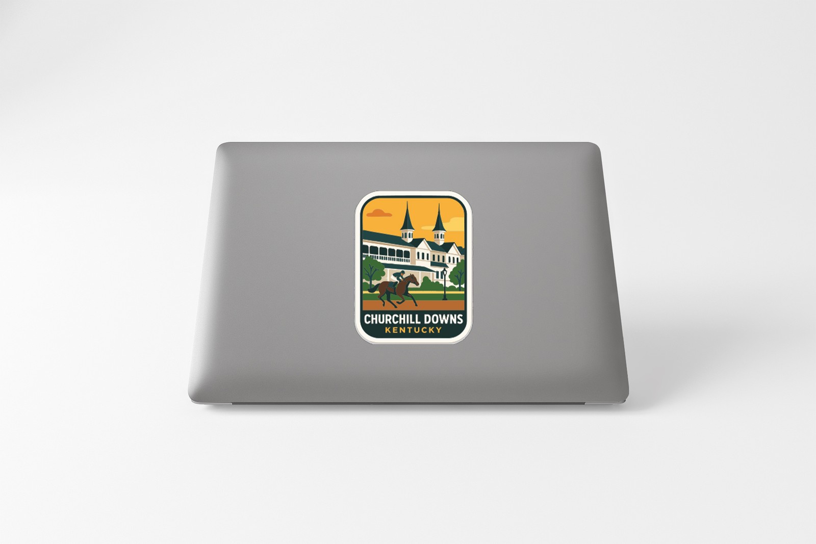 Churchill Downs Kentucky Sticker Decal Vinyl Die-Cut Symbolic Landmark Design