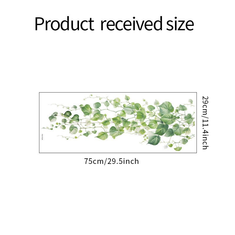 Green Vines Wall Decals Plants Stickers Diy Murals Art Home Background Decor