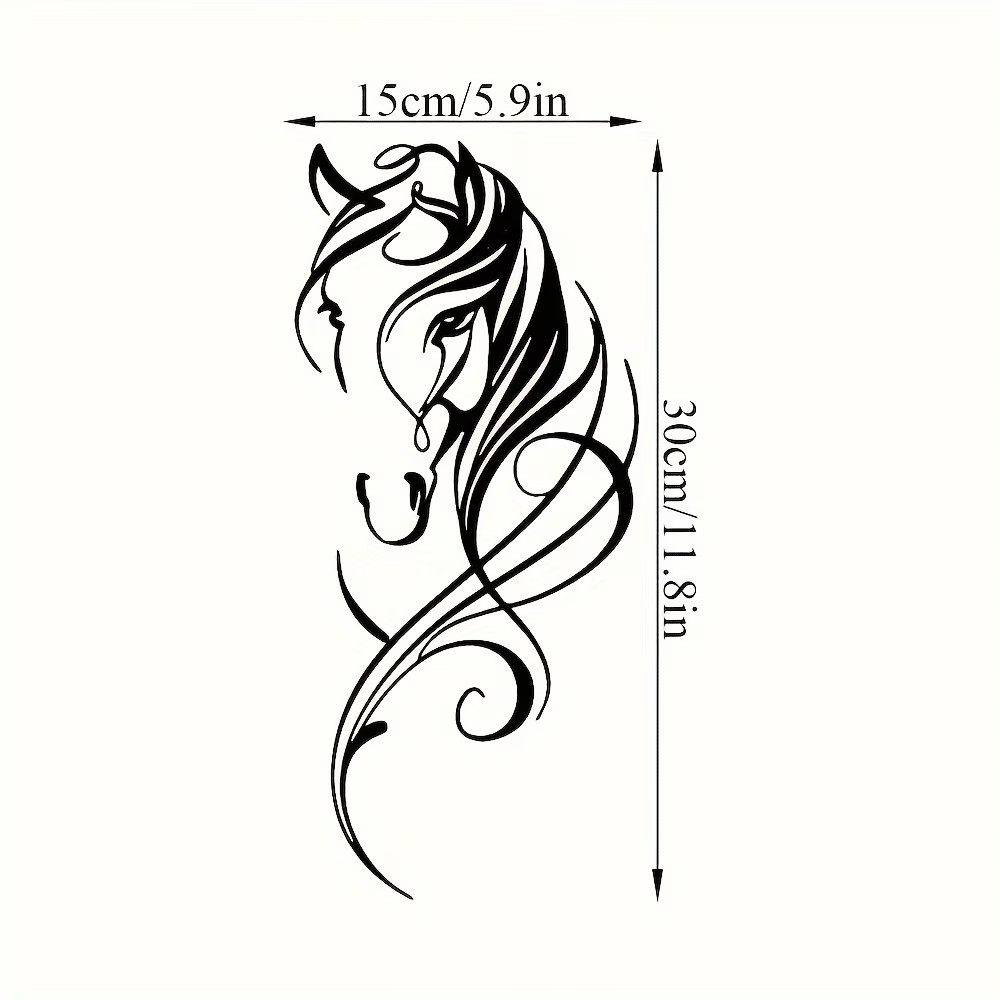 Fashion Horse Animal Pattern Sticker Home Decoration Living Room Bedroom