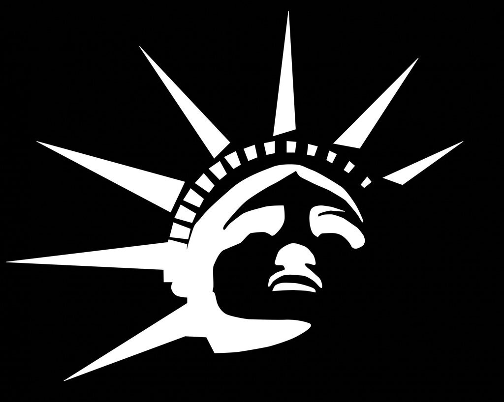 Statue of Liberty vinyl Decal | 5.5-Inches Wide Premium Quality White