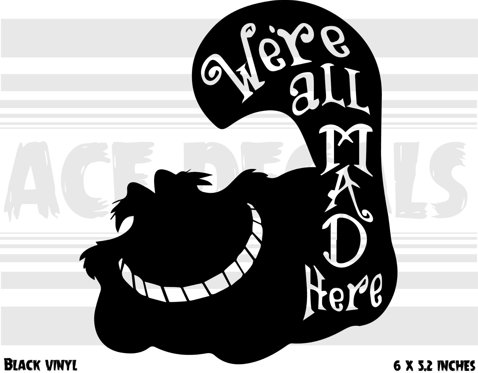 Alice In Wonderland – Cheshire Cat – Laptop Car Window Vinyl decal sticker