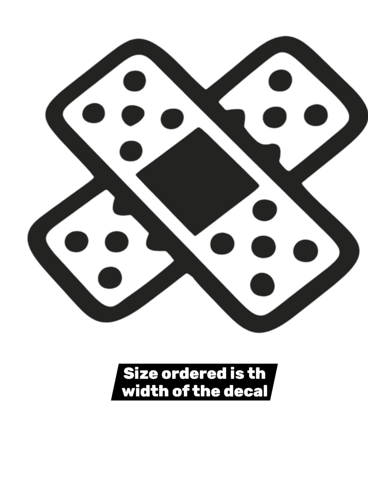 JDM Band-Aid vinyl decal for most smooth surface's car, truck, laptop