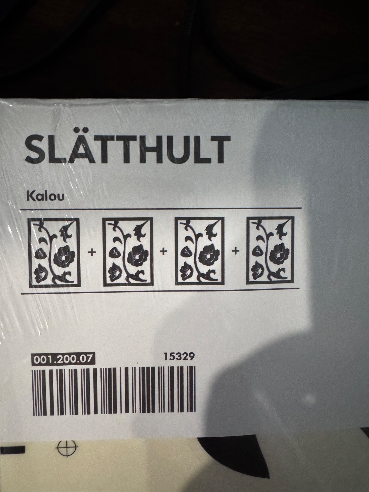 IKEA Slatthult Kalou Wall Stickers 001.200.07 Black Flowers 2006 New In Pack