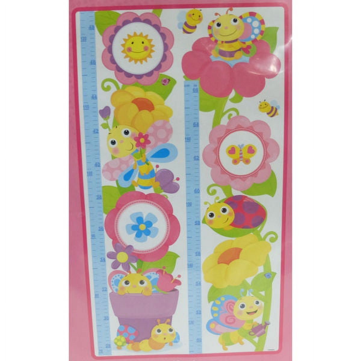 Toy Land Stick On Flowers & Bees Growth Chart