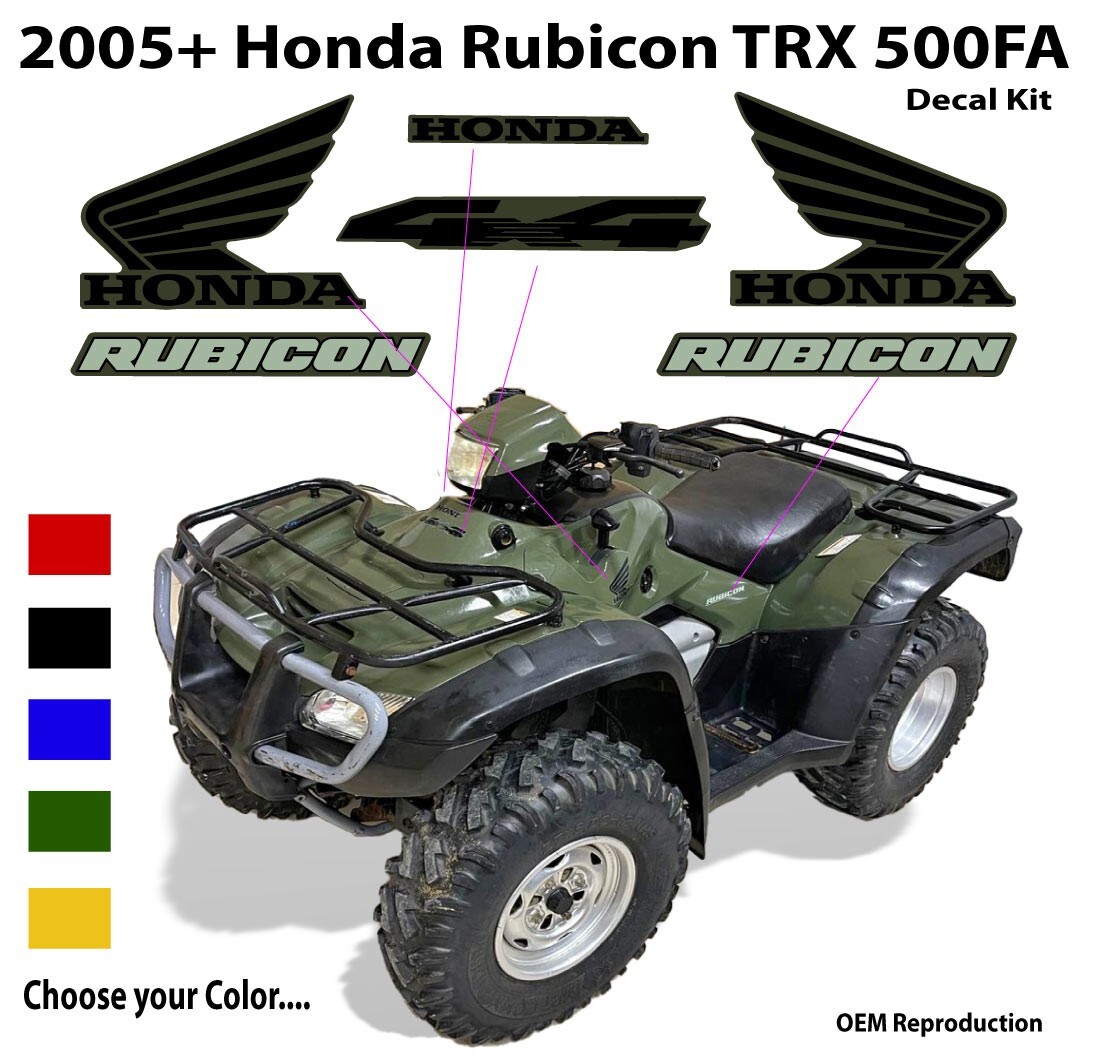 Honda Foreman Rubicon Decal Kit Sticker Mark Emblem 2005 2006 2007 2008 OEM