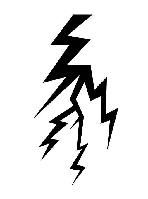 Electric Lightning Bolt Vinyl Decal Sticker Car Truck Window Laptop Water Bottle
