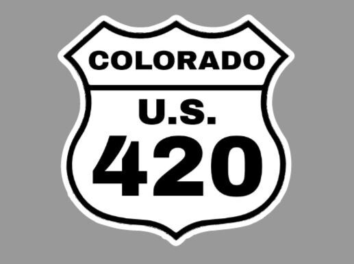 Colorado 420 Die Cut Glossy Fridge Magnet