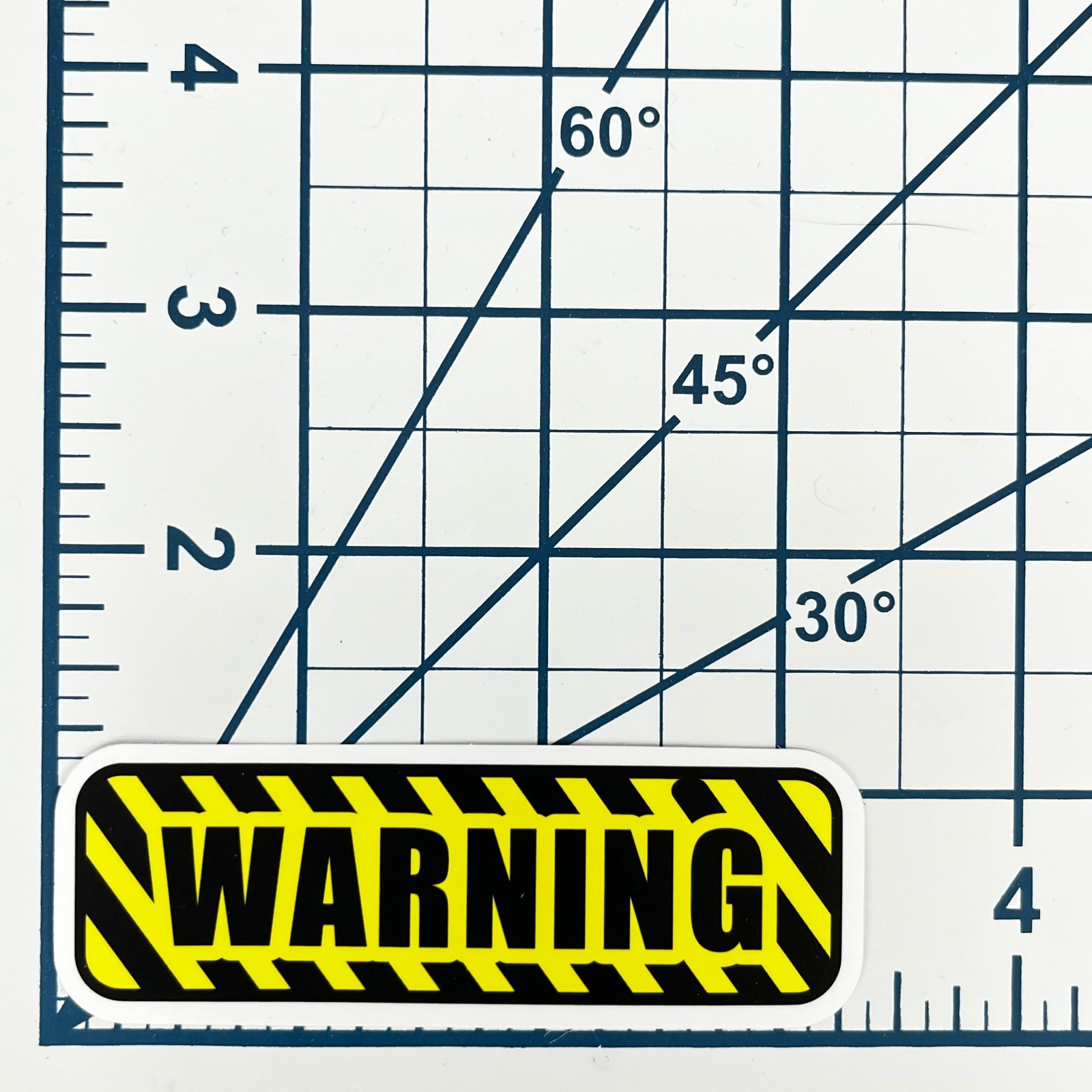 Industrial Yellow Caution WARNING Vinyl Sticker Hazard Danger Tool Box Hard Hat