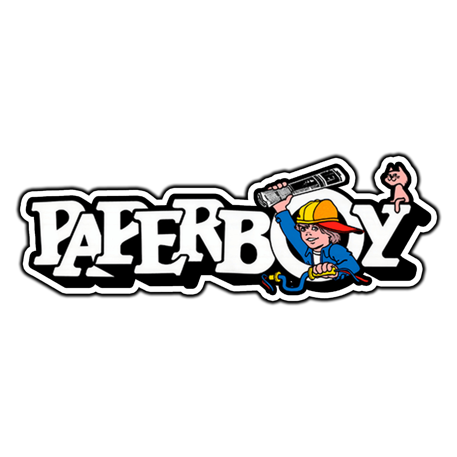 Paperboy Arcade Logo #1 Retro Gaming Sticker Waterproof Vinyl Decal Die-Cut Car
