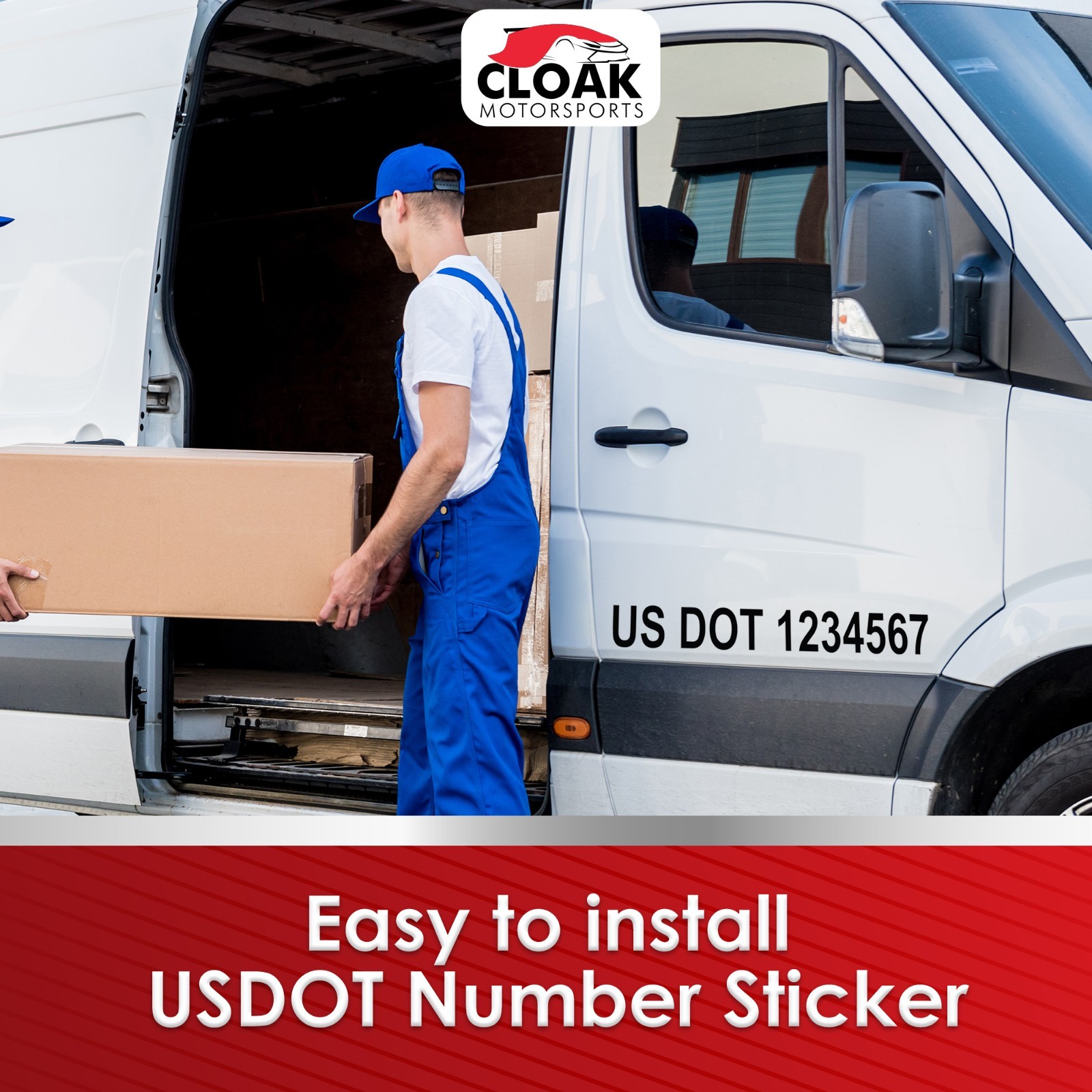 SET OF 2* Custom US DOT USDOT mc Decal Logo Semi Truck Trailer Lettering Sticker