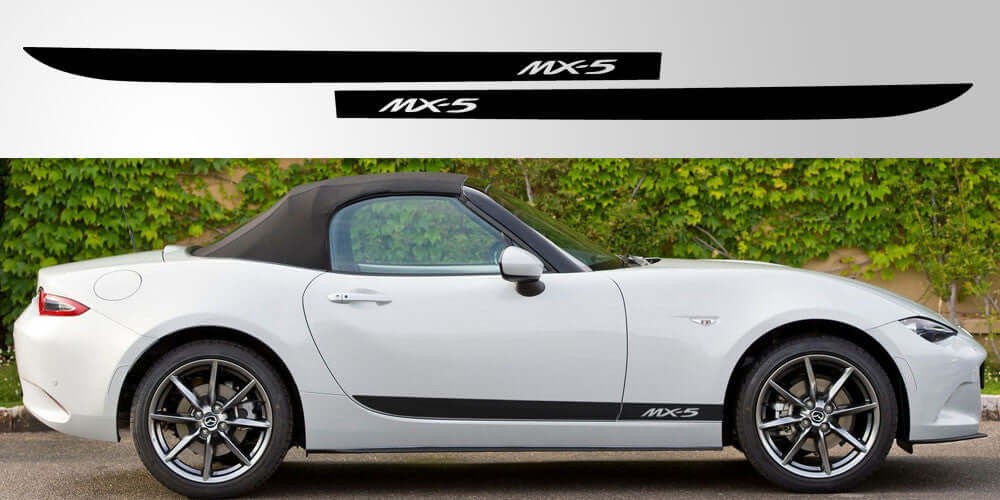 Aftermarket Mazda Miata MX-5 ND Door Stripe Decal | Gen 4 Premium Vinyl Graphics