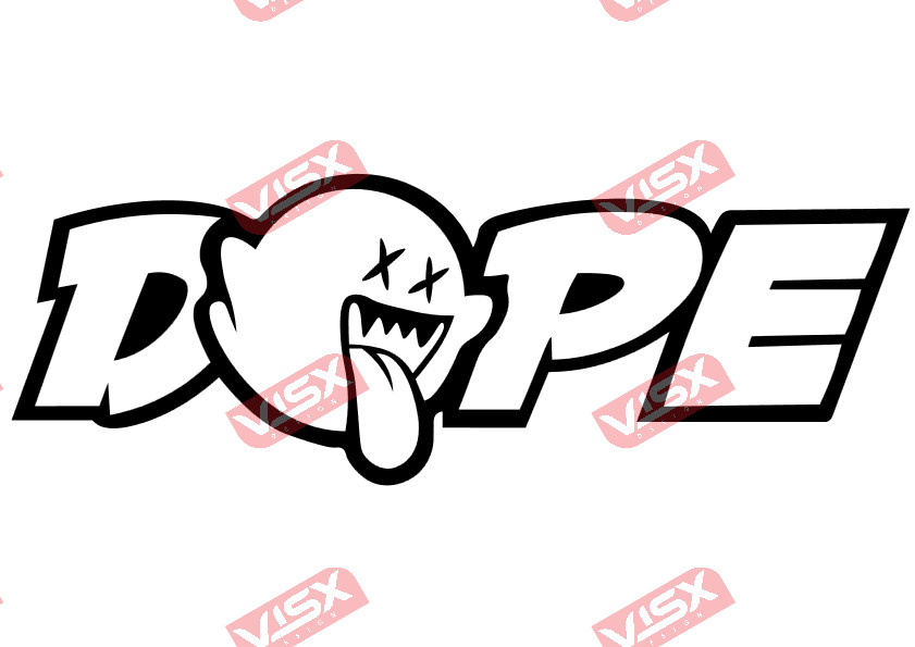 Dope Ghost Decal sticker Drift Vinyl Auto Race Car Window Bumper
