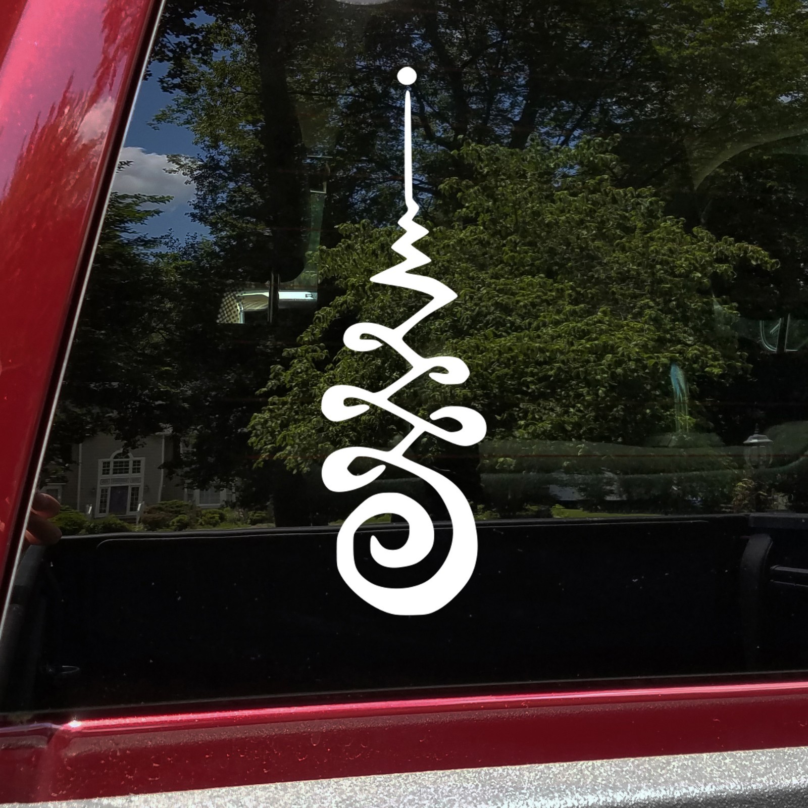 Unalome Spiritual Symbol Vinyl Sticker Decal Yoga Meditation Mindfulness Zen