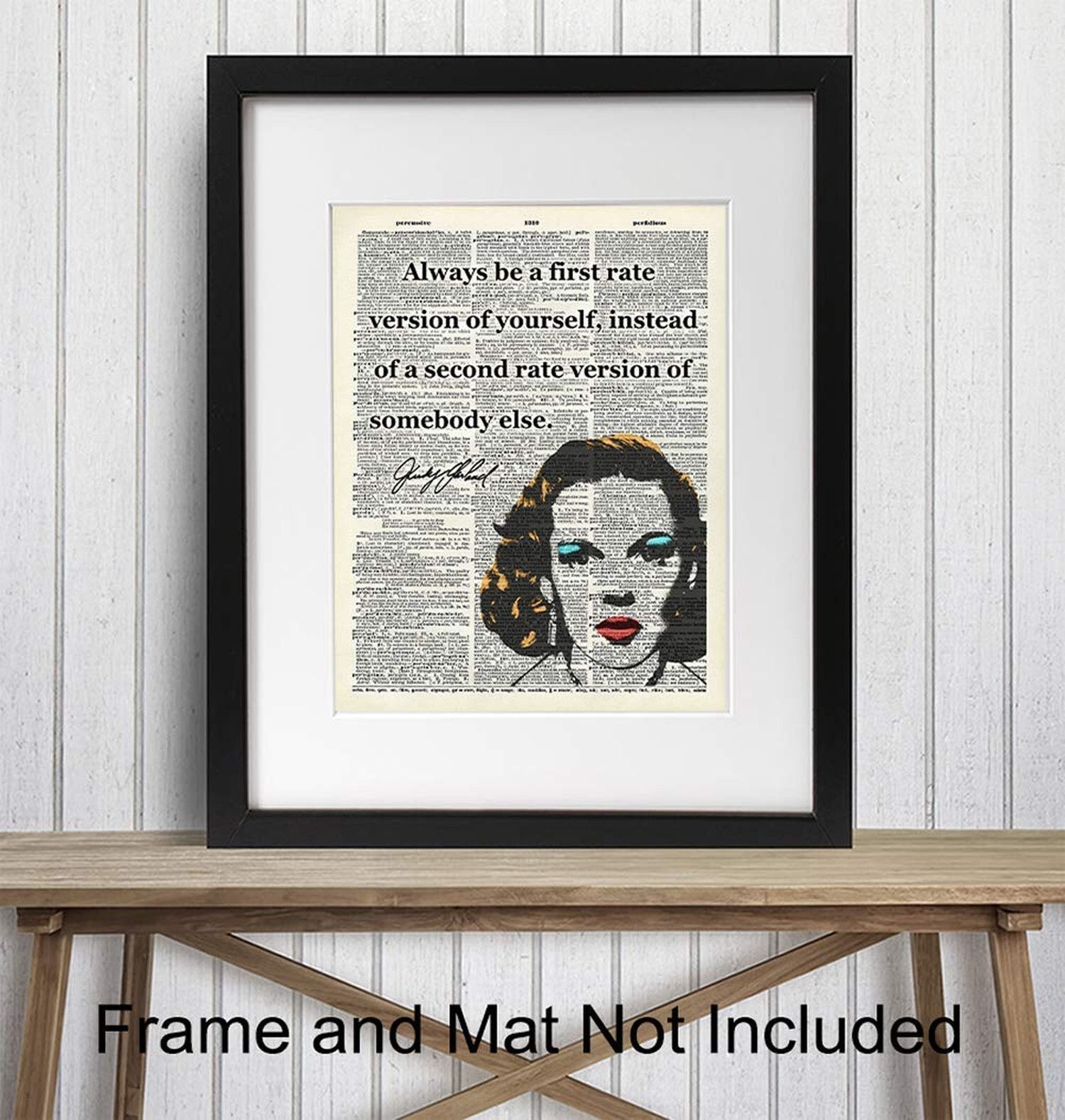 Judy Garland Inspirational Quote Upcycled Dictionary Wall Art Poster Print – …