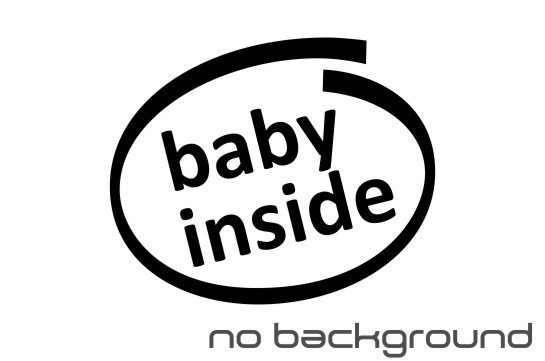 Baby inside Sticker Vinyl Decal – Car Window Truck Kid Child on Board Funny JDM