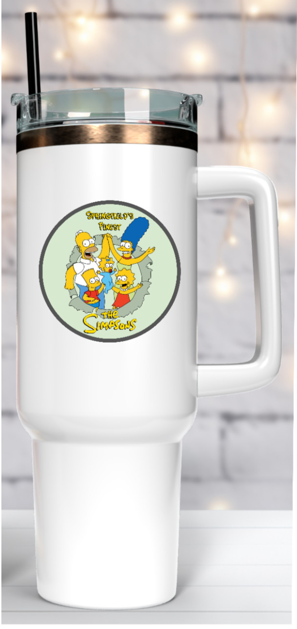 The Simpsons "Springfield's Finest" – 4" Handmade Vinyl Decal Vehicle Cooler 26