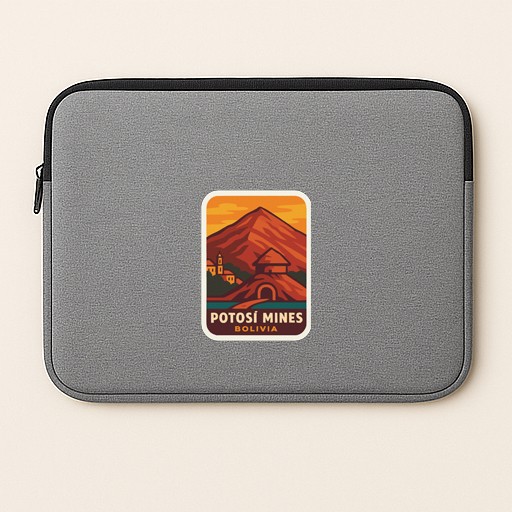 Potosí Mines Bolivia Iron On Heat Transfer Vinyl HTV Die-Cut Symbolic Landmark