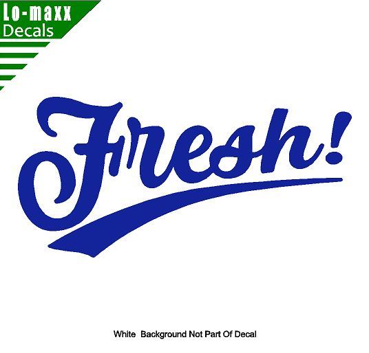Fresh! Car Truck SUV Various Sizes & Colors Superior Quality Die Cut Vinyl Decal