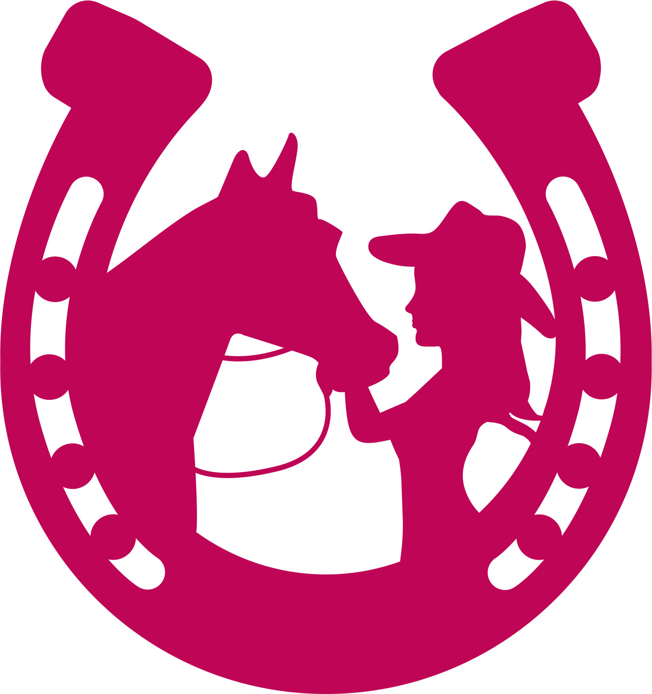Horseshoe Cowgirl Vinyl Decal Sticker Yeti Car SUV Truck Window Tablet Laptop