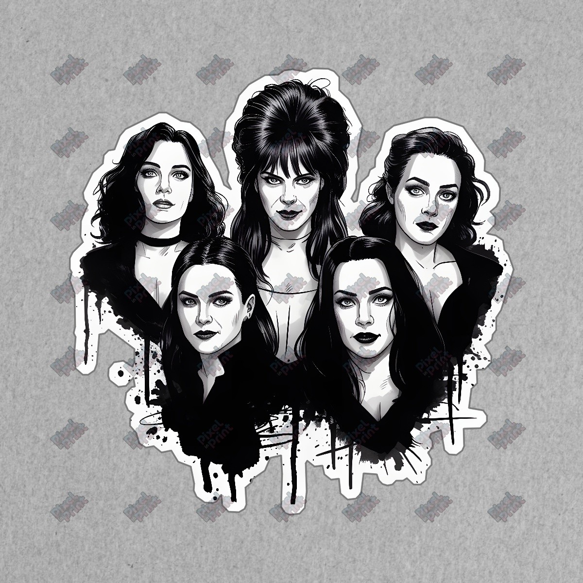 Iconic Gothic Horror Art Print Female Characters Dark Pop Culture #19062