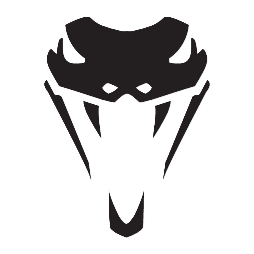 Snake Head Cobra Fangs – Decal Sticker – Multiple Color & Sizes – ebn646