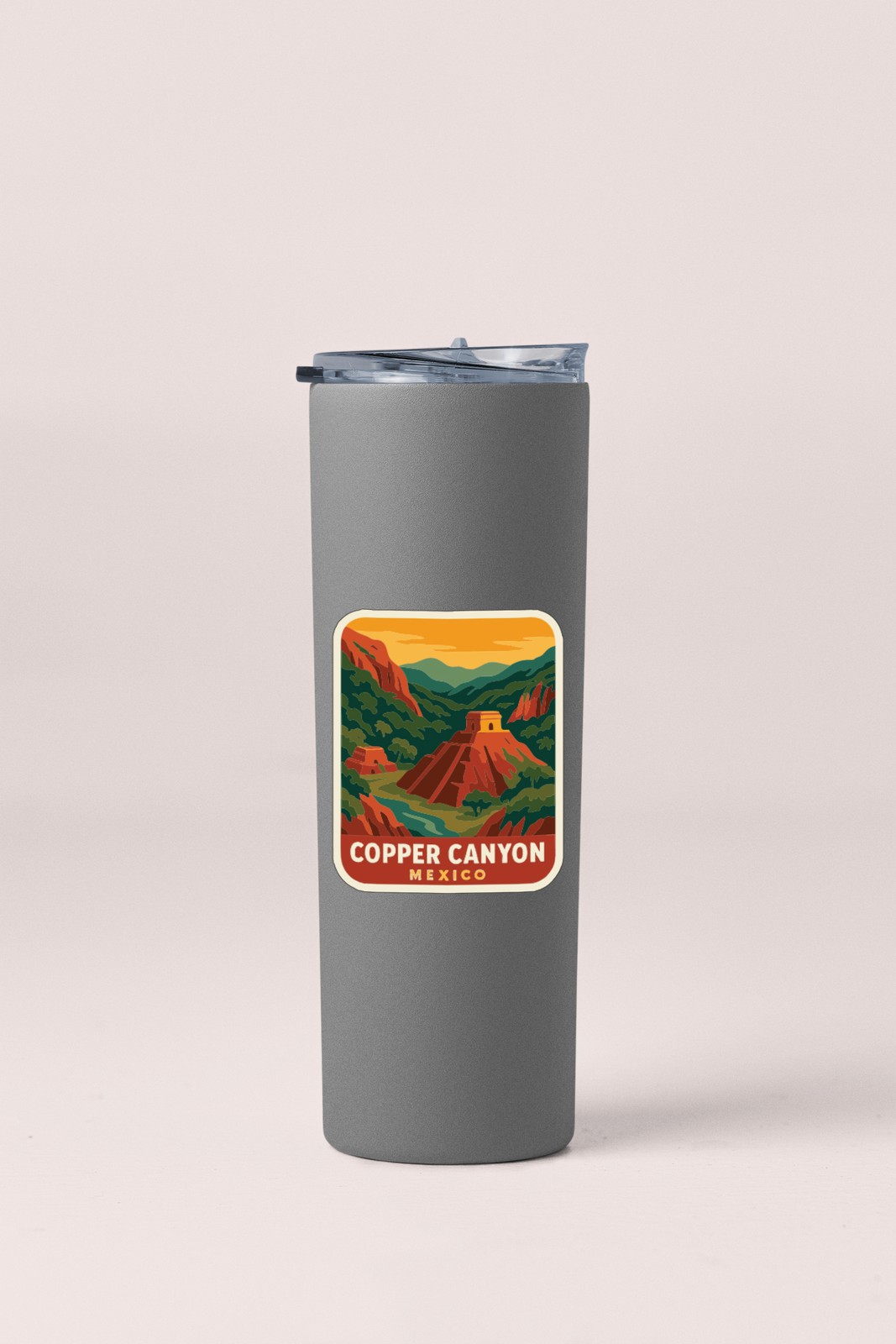 Copper Canyon Mexico Sticker Decal Vinyl Die-Cut Symbolic Landmark Design