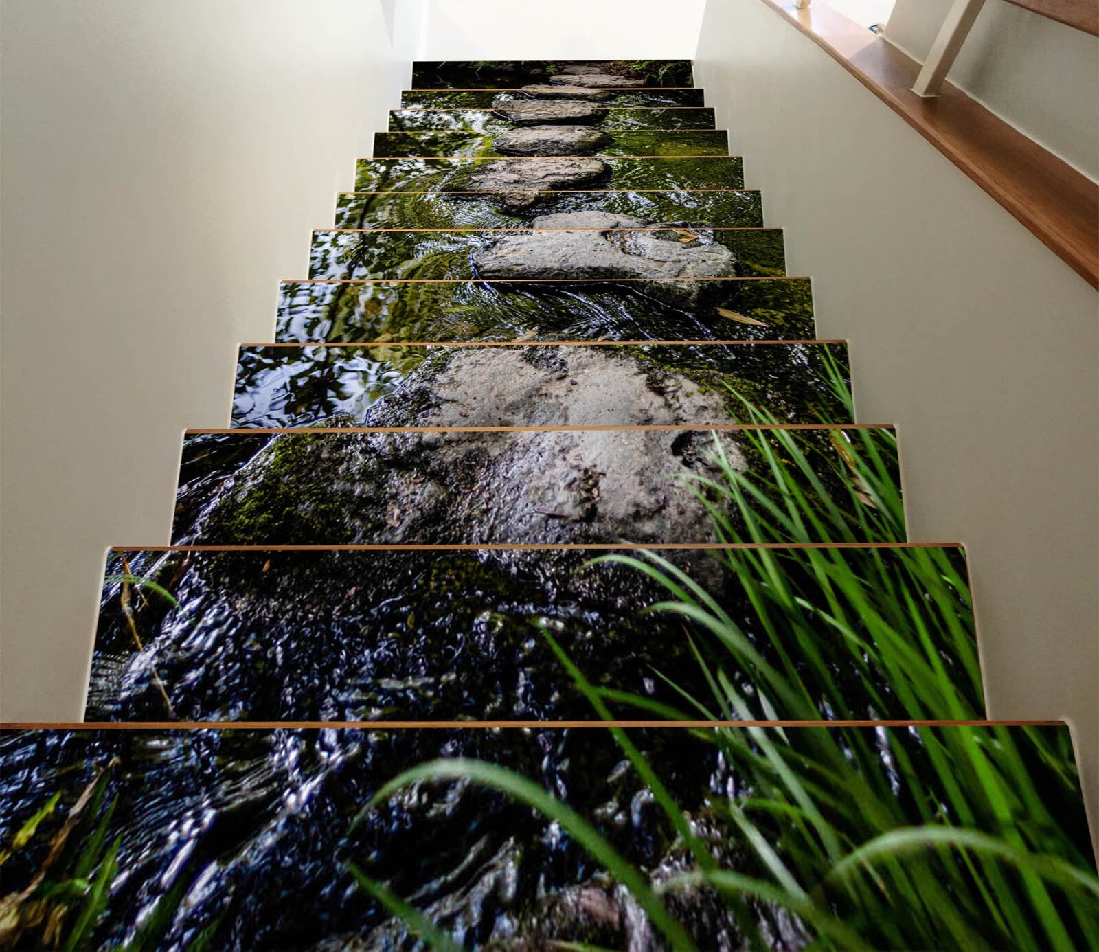 3D Stone Road W081 Stairs Risers Decoration Photo Mural Vinyl Wallpaper Vera