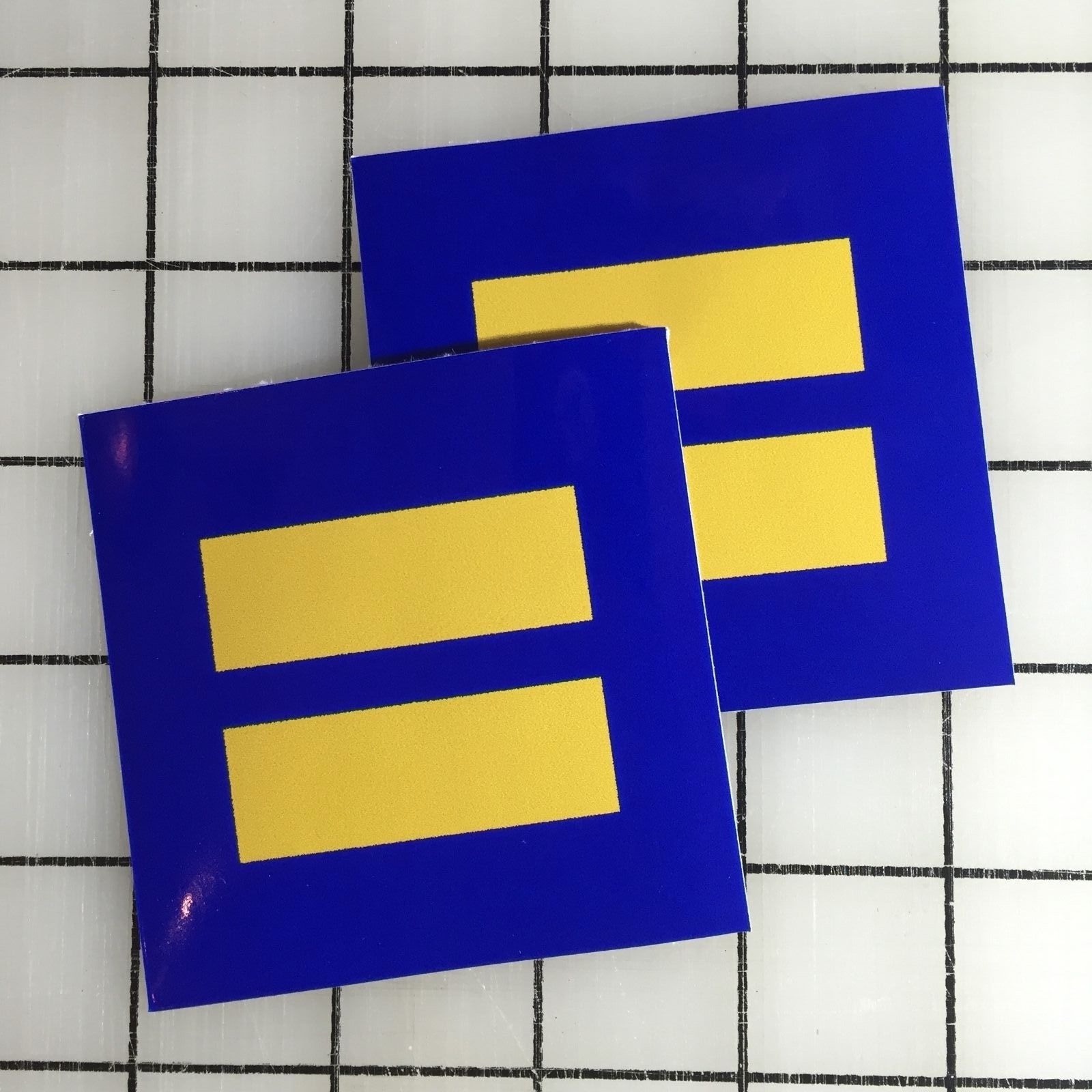 Gay Equality Symbol LGBT 3" Wide Multi-Color Vinyl Decal Sticker – BOGO