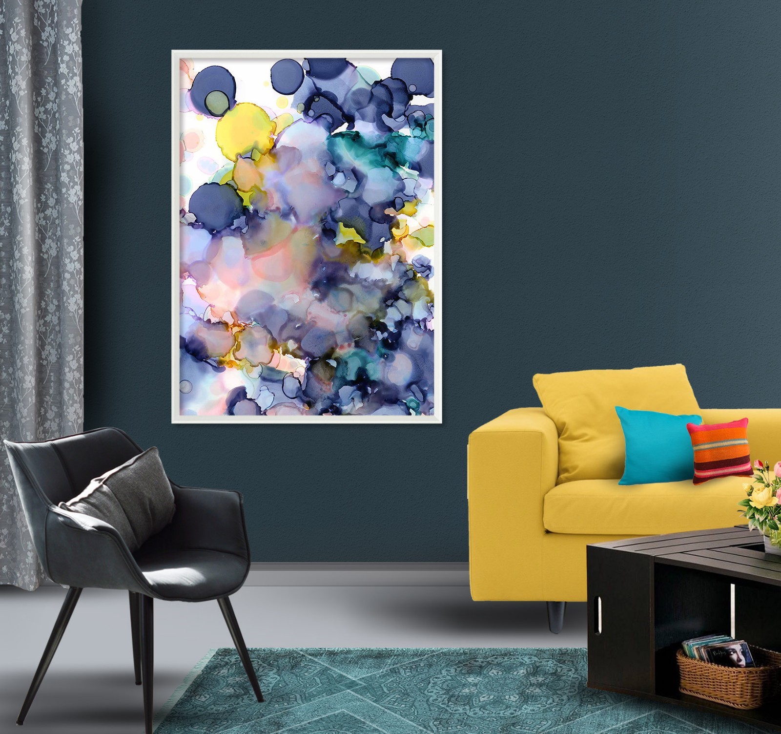 3D Pattern Abstract 685 Fake Framed Poster Home Decor Print Painting Unique Art